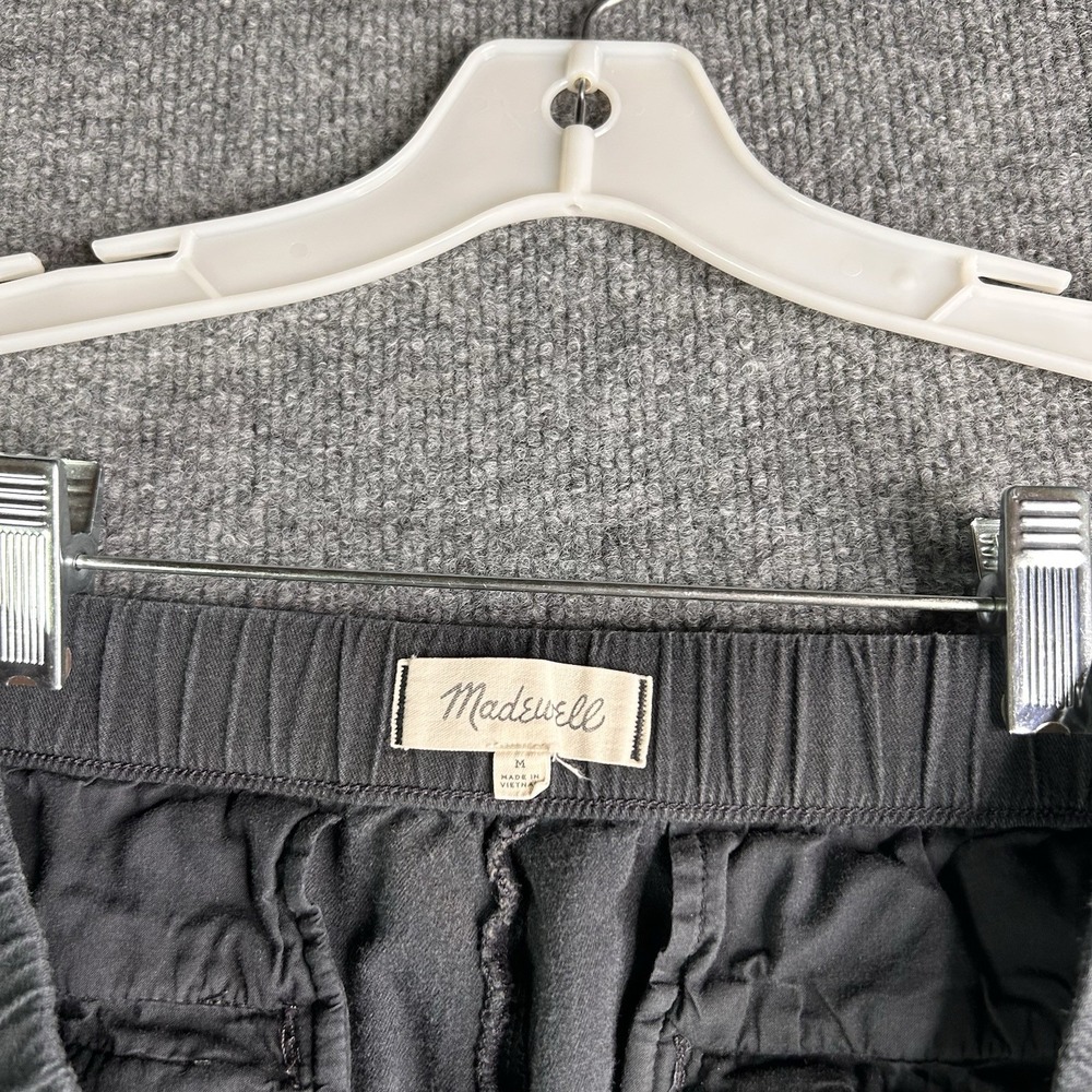 Madewell Pull On Running Shorts Womens Size Medium Washed Black Elastic Waist - Picture 3 of 9